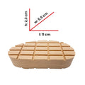 Houten klauwblokje 11x5,5x2,3 cm voor rundvee