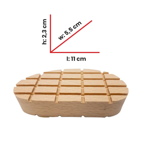 Houten klauwblokje 11x5,5x2,3 cm voor rundvee